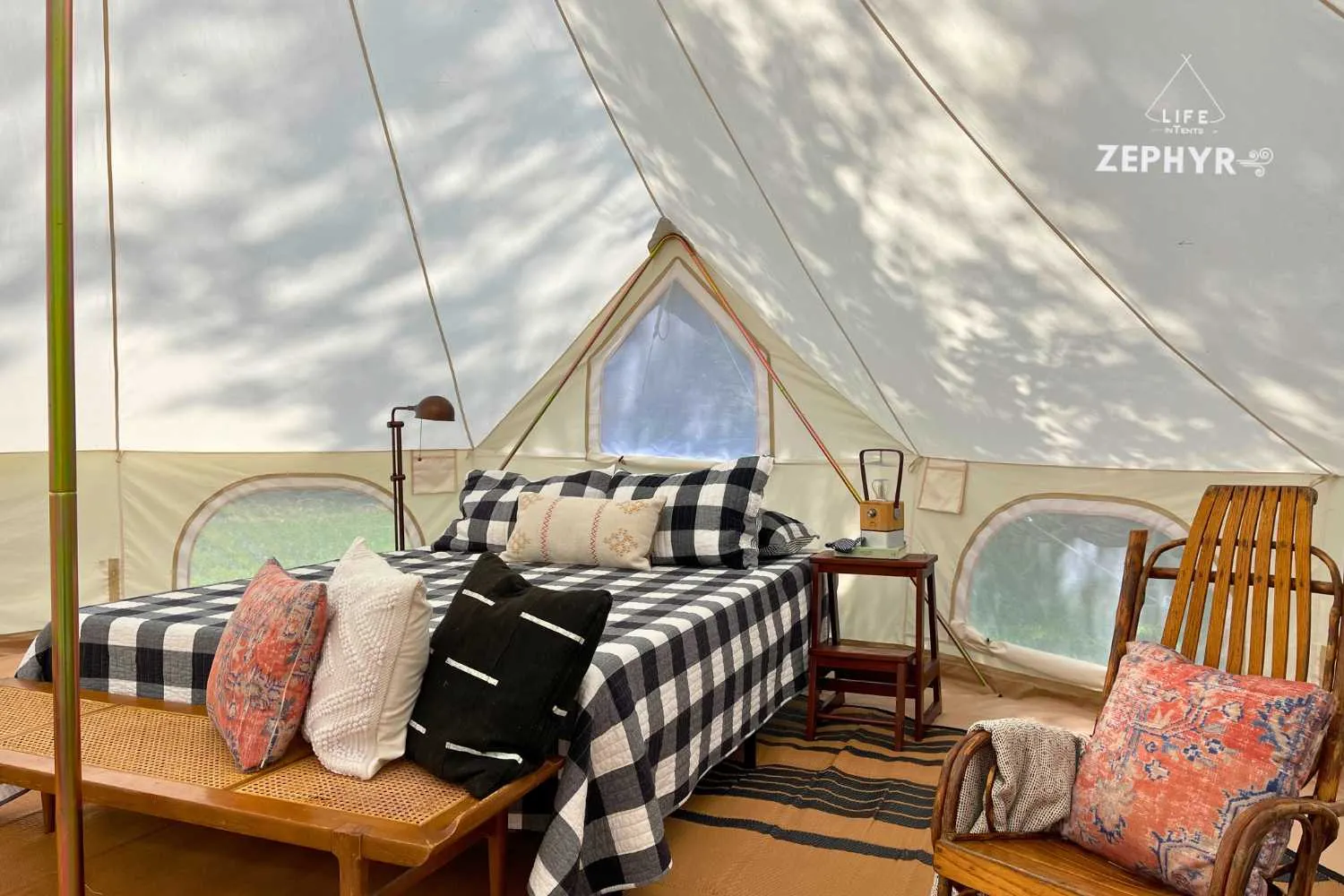Zephyr | 19' (6M) Canvas Bell Tent | Life inTents