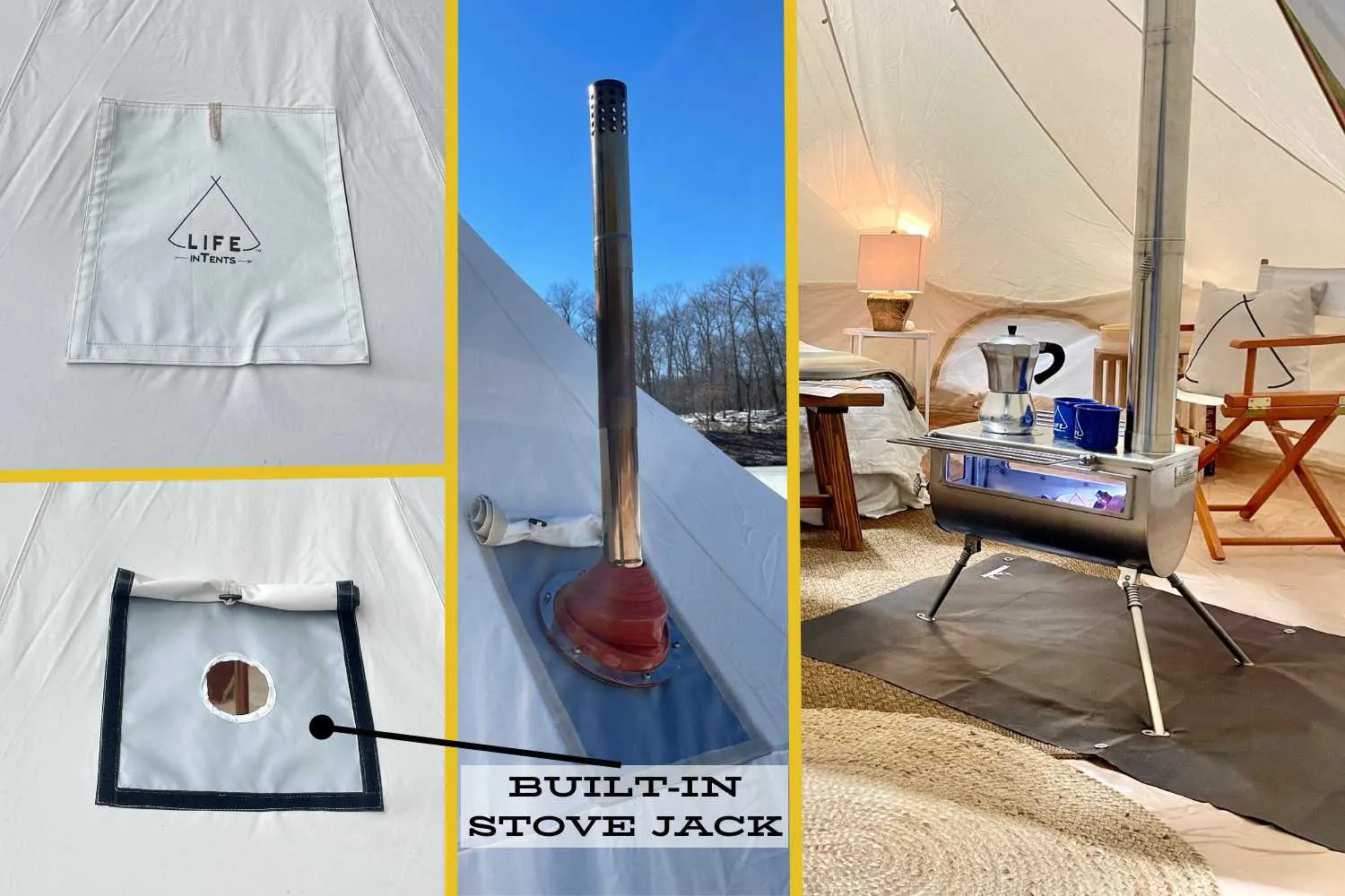 Zephyr | 19' (6M) Canvas Bell Tent | Life inTents