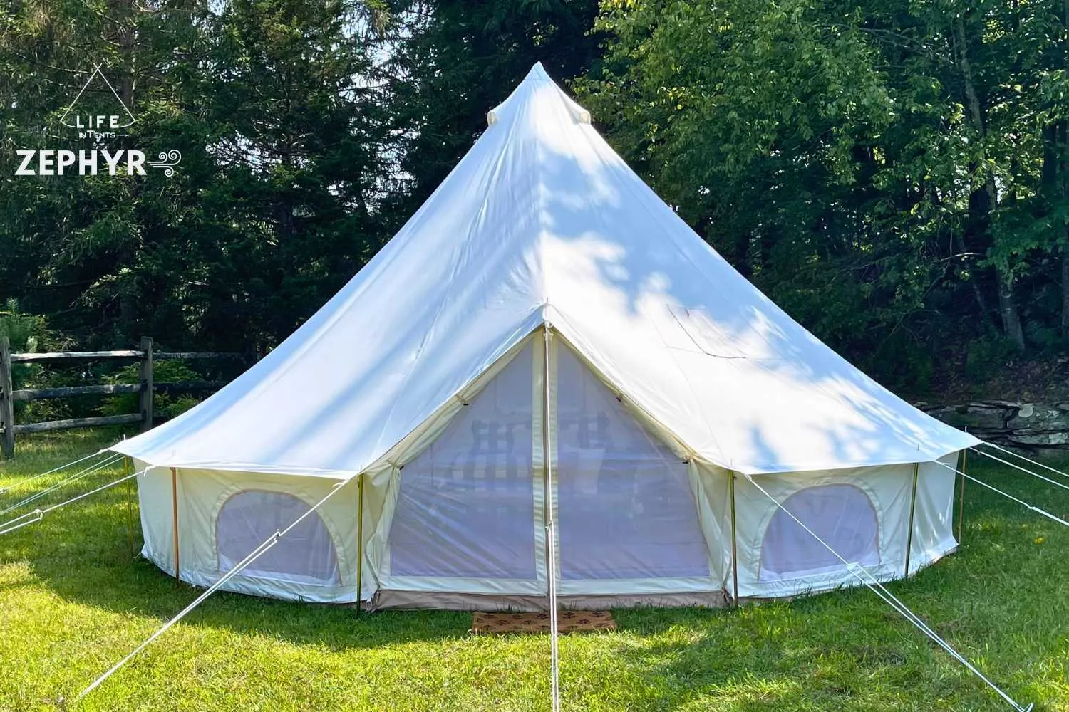 Zephyr | 19' (6M) Canvas Bell Tent | Life inTents