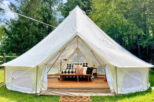 Zephyr | 19' (6M) Canvas Bell Tent | Life inTents