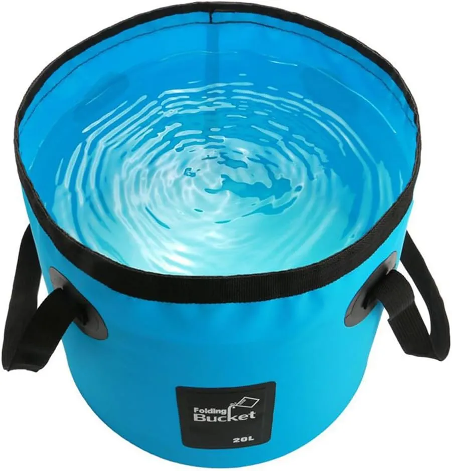 Zerone Electric Portable Shower for Camping, USB Rechargeable Camping Shower for Car Washing Pet Cleaning Traveling, 2m Rubber Water Pipe (Shower with Collapsible Bucket)