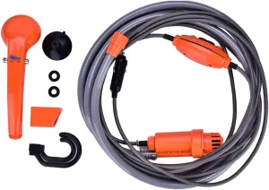 Zerone Portable Shower, 12V Car Plug Handheld Indoor Outdoor Portable Vehicle-Mounted Shower Kit Pet Shower for Camping Travel Pet Bath Car Washing Shower
